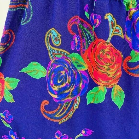 Vintage Victoria Secret Gold Label Floral Paisley Lounge Pant Size Medium - Picture 2 of 4